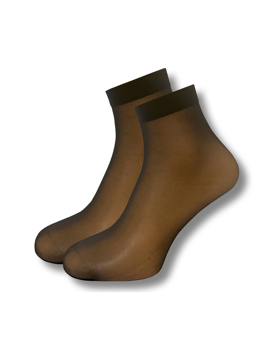 Gesundheitsstrümpfe - Silk-Feeling-Söckchen, 7 Paar, in Farbe SCHWARZ