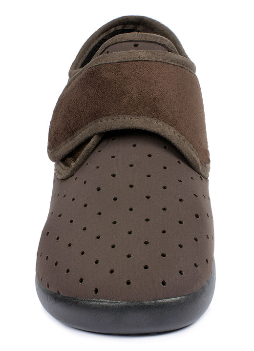 Gesundheitsschuhe - Aerosoft® Flex Stretch-Klettslipper von Jürgen Hirsch® Ansicht 2 Gesundheitsschuhe - Aerosoft® Flex Stretch-Klettslipper von Jürgen Hirsch®, in Größe 036 bis 046, in Farbe BRAUN Ansicht 2