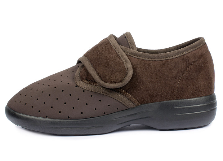Gesundheitsschuhe - Aerosoft® Flex Stretch-Klettslipper von Jürgen Hirsch® Ansicht 3 Gesundheitsschuhe - Aerosoft® Flex Stretch-Klettslipper von Jürgen Hirsch®, in Größe 036 bis 046, in Farbe BRAUN Ansicht 3