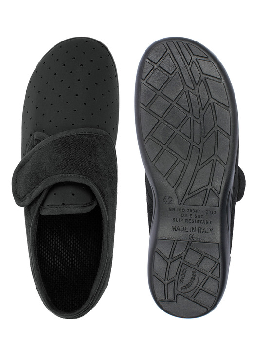 Gesundheitsschuhe - Aerosoft® Flex Stretch-Klettslipper von Jürgen Hirsch®, in Größe 036 bis 046, in Farbe BRAUN Ansicht 9