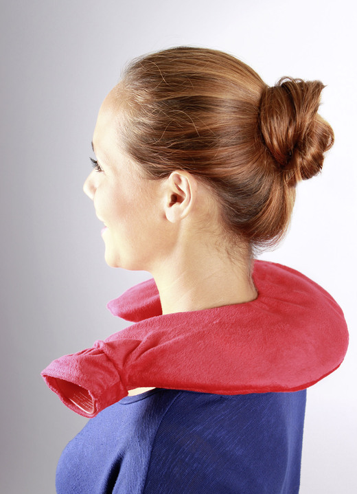 Wärme & Entspannung - Vital Comfort Nacken-Wärmflasche mit Fleece-Bezug, in Farbe ROT Ansicht 1