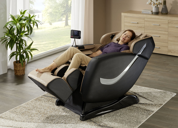 TV-Sessel / Relax-Sessel - Massagesessel mit erstklassigem Wellness-Komfort, in Farbe SCHWARZ-BRAUN Ansicht 1