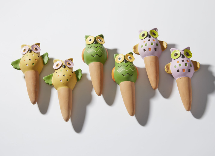 - Bewässerungs-Eulen, 6er-Set, in Farbe BUNT Ansicht 2