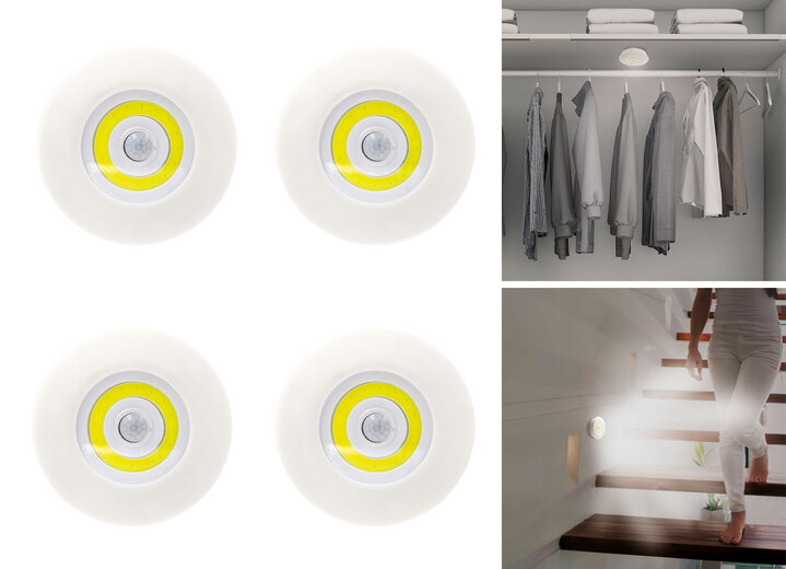 - Kabellose LED-Leuchte mit Bewegungssensor, in Farbe WEISS-GELB Ansicht 1