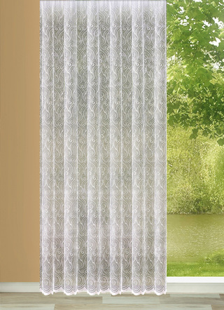 Jacquard-Store mit gebogten Abschlüssen