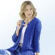 - Strickjacke in toller Struktur, in Größe 036 bis 050, in Farbe ROYALBLAU – Farbe ROYALBLAU – Ansicht 1