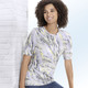 Kurzarm - Shirt mit Alloverdruck – Farbe GELB-MULTICOLOR Kurzarm - Shirt mit Alloverdruck, in Größe 038 bis 054, in Farbe GELB-MULTICOLOR