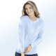 Basics - Pullover in Feinstrick – Farbe BLEU Basics - Pullover in Feinstrick, in Größe 038 bis 054, in Farbe BLEU