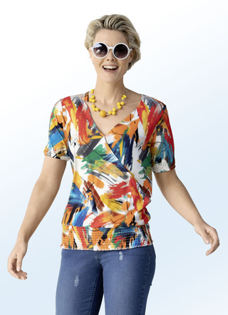 Shirt in Wickel-Optik