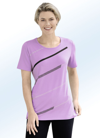 Shirt mit Kontrast-Druck in 2 Farben