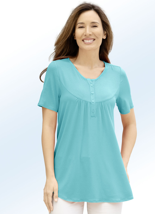 - Shirt-Tunika in 3 Farben, in Größe 036 bis 048, in Farbe TÜRKIS Ansicht 1