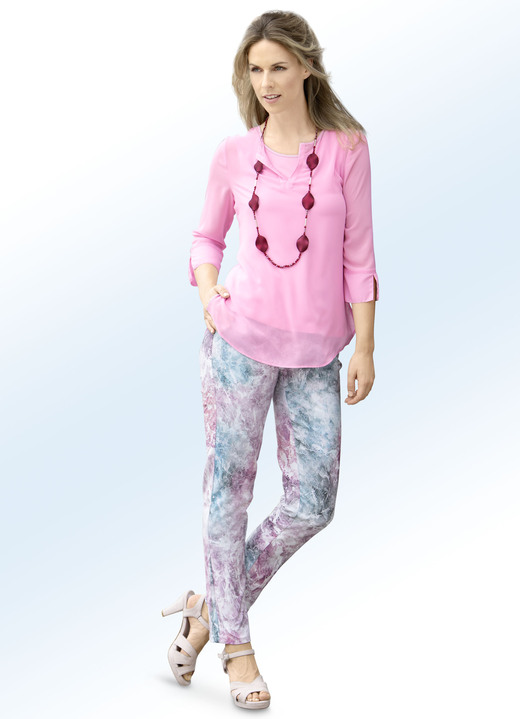 - Tunika in 2-in-1-Optik, in Größe 036 bis 052, in Farbe ROSÉ Ansicht 2