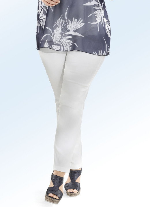 Hosen - Hose in 18 Farben Ansicht 16 Hosen - Hose in 18 Farben, in Größe 036 bis 058, in Farbe WEISS Ansicht 16