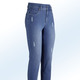 Hosen - Knöchellange Jeans in 5-Pocket-Form – Farbe JEANSBLAU – Ansicht 1 Hosen - Knöchellange Jeans in 5-Pocket-Form, in Größe 017 bis 050, in Farbe JEANSBLAU – Farbe JEANSBLAU – Ansicht 1