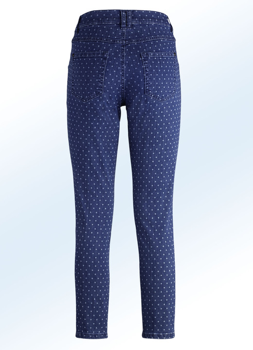 Hosen - Jeans mit angesagter Punktedessinierung Ansicht 7 Hosen - Jeans mit angesagter Punktedessinierung, in Größe 017 bis 050, in Farbe JEANSBLAU Ansicht 7