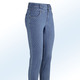 Hosen - Jeans mit angesagter Punktedessinierung, in Größe 017 bis 050, in Farbe JEANSBLAU – Farbe JEANSBLAU – Ansicht 1