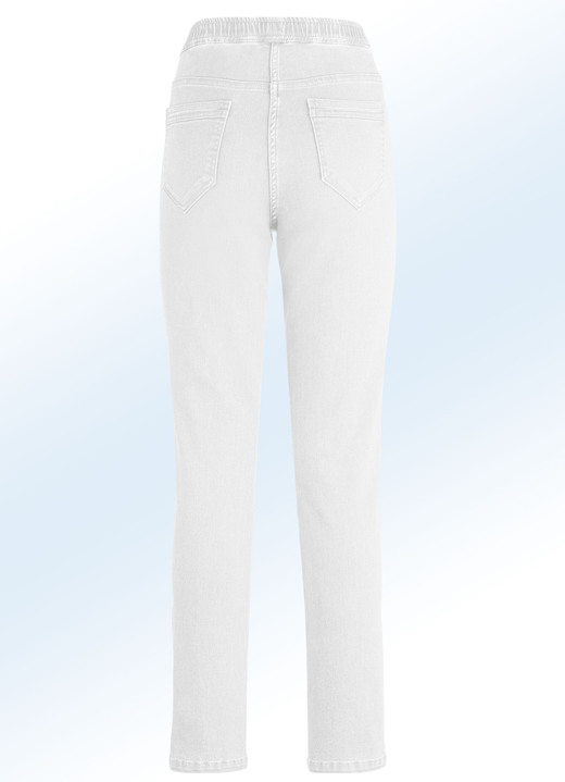 Hosen - Jeans in Schlupfform, in Größe 017 bis 052, in Farbe WEISS Ansicht 2