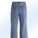 culotten - Jeans-Culotte in 5-Pocket-Form – Farbe JEANSBLAU – Ansicht 2 culotten - Jeans-Culotte in 5-Pocket-Form, in Größe 017 bis 050, in Farbe WEISS – Farbe JEANSBLAU – Ansicht 2