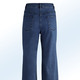 culotten - Jeans-Culotte in 5-Pocket-Form – Farbe DUNKELBLAU – Ansicht 2 culotten - Jeans-Culotte in 5-Pocket-Form, in Größe 017 bis 050, in Farbe WEISS – Farbe DUNKELBLAU – Ansicht 2