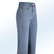 culotten - Jeans-Culotte in 5-Pocket-Form – Farbe JEANSBLAU – Ansicht 1 culotten - Jeans-Culotte in 5-Pocket-Form, in Größe 017 bis 050, in Farbe WEISS – Farbe JEANSBLAU – Ansicht 1