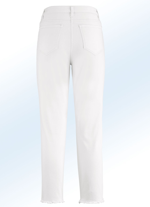 Hosen - Hose in 7/8-Länge mit interessantem Fransenabschluss, in Größe 017 bis 050, in Farbe MINT Ansicht 10