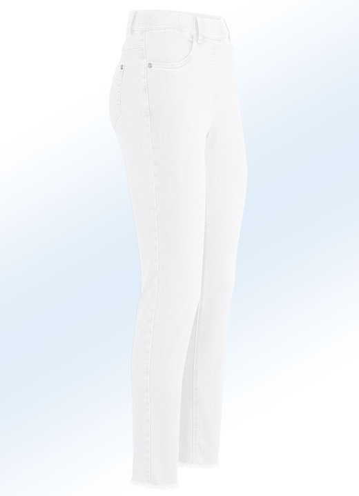 Hosen - Magic-Jeans mit angesagtem Fransensaum, in Größe 017 bis 052, in Farbe MINT Ansicht 6