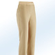 Hosen - Edle Hose in Schlupfform, in Größe 018 bis 054, in Farbe WEISS – Farbe CAMEL – Ansicht 1