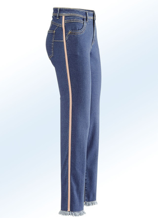 Jeans mit modischem Zierband