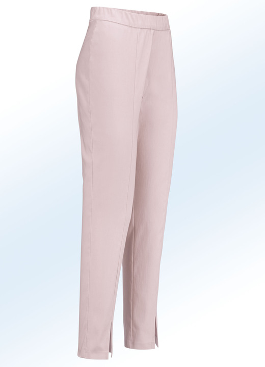 Hosen - Hose mit angesagten Beinschlitzen, in Größe 018 bis 052, in Farbe SCHWARZ Ansicht 5