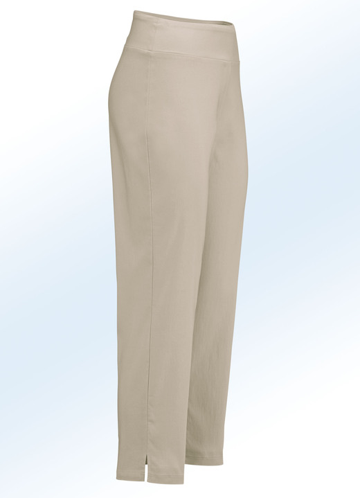 Hosen - Hose in 7/8-Länge mit höherem Formbund in 7 Farben, in Größe 017 bis 052, in Farbe BEIGE Ansicht 1