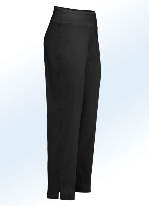 Hosen - Hose in 7/8-Länge mit höherem Formbund in 7 Farben, in Größe 017 bis 052, in Farbe SCHWARZ Ansicht 1