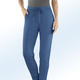 Hosen - Jerseyhose im stadttauglichen Joggpant-Style, in Größe 017 bis 052, in Farbe JEANSBLAU – Farbe JEANSBLAU – Ansicht 3