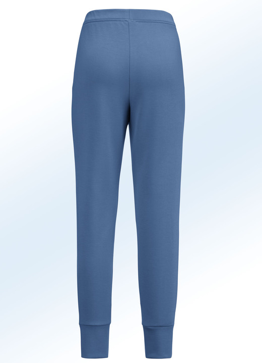 Hosen - Jerseyhose im stadttauglichen Joggpant-Style Ansicht 2 Hosen - Jerseyhose im stadttauglichen Joggpant-Style, in Größe 017 bis 052, in Farbe JEANSBLAU Ansicht 2