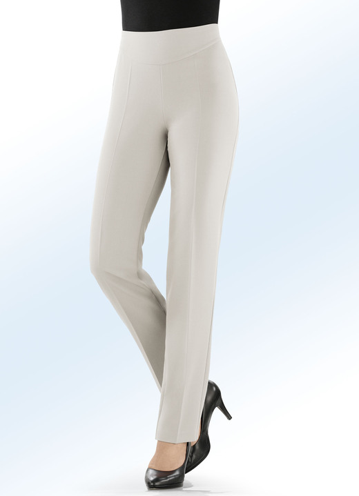 Hosen - Hose in eleganter Schnittführung, in Größe 018 bis 235, in Farbe HELLBEIGE Ansicht 3