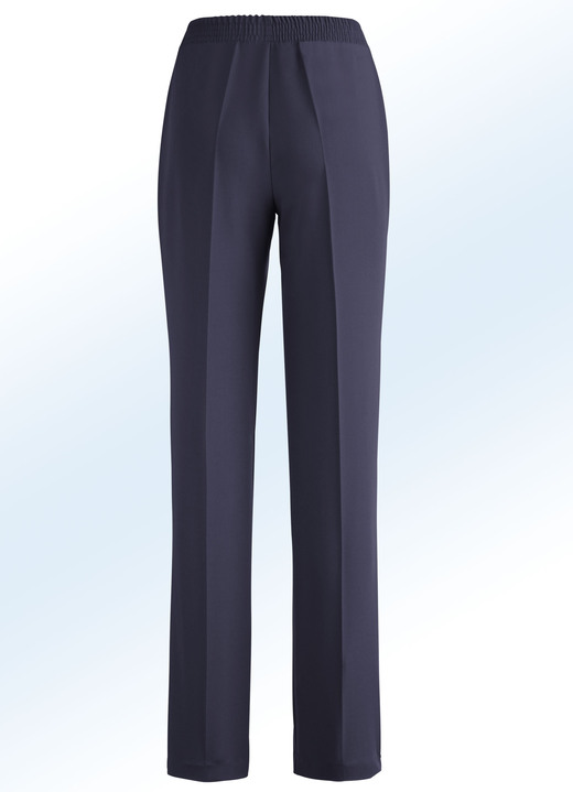Hosen - Hose in eleganter Schnittführung Ansicht 2 Hosen - Hose in eleganter Schnittführung, in Größe 018 bis 235, in Farbe MARINE Ansicht 2