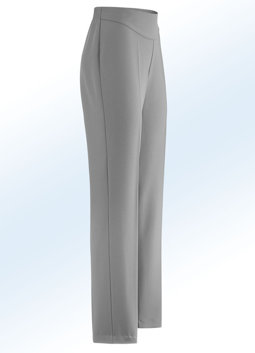 Damenmode - Hose in eleganter Schnittführung, in Größe 018 bis 235, in Farbe MITTELGRAU Ansicht 1