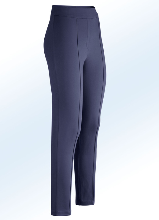 Hosen in Schlupfform - Soft-Stretch-Hose, in Größe 017 bis 052, in Farbe MARINE Ansicht 1