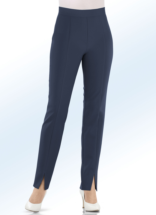 Hosen - Hose mit angesagten Beinschlitzen, in Größe 018 bis 235, in Farbe TÜRKIS Ansicht 12