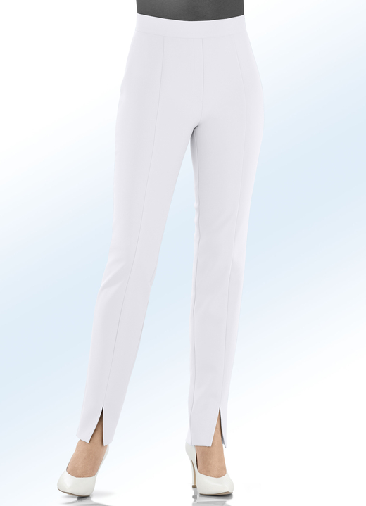 Hosen - Hose mit angesagten Beinschlitzen, in Größe 018 bis 235, in Farbe TÜRKIS Ansicht 18