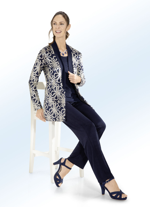 - Edles Chasuble in Marine-Gold, in Größe 038 bis 056, in Farbe MARINE-GOLD Ansicht 2