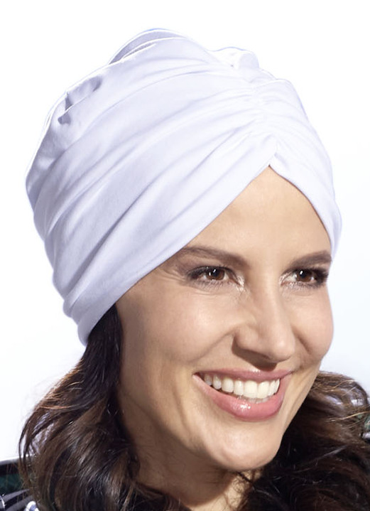 - Mütze mit Raffung, in Farbe WEISS Ansicht 2