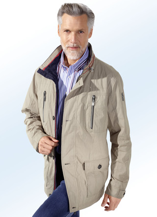 Jacke mit Steh-Umlegekragen