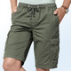 Shorts & Bermudas - Bermudas mit Cargotaschen in 3 Farben – Farbe KHAKI Shorts & Bermudas - Bermudas mit Cargotaschen in 3 Farben, in Größe 024 bis 060, in Farbe MARINE