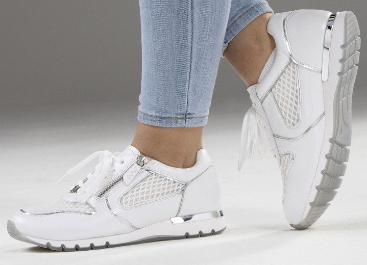 Slipper & Schnürschuhe - Caprice, schicke Damen-Sneaker, Weite H, mit herausnehmbarem Fußbett, in Größe 036 bis 042, in Farbe JEANS Ansicht 6
