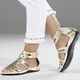 Sandaletten & Pantoletten - Andrea Conti, modische Damen-Sandalen, aus Leder, in Größe 036 bis 041, in Farbe SILBER – Farbe GOLD – Ansicht 2