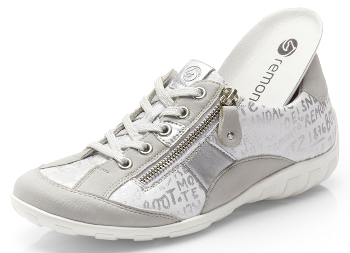 Remonte - Remonte Sneaker mit bedruckten Besätzen Ansicht 8 Remonte - Remonte Sneaker mit bedruckten Besätzen, in Größe 036 bis 043, in Farbe HELLBLAU-SILBER Ansicht 8