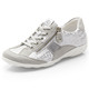 Remonte - Remonte Sneaker mit bedruckten Besätzen – Farbe HELLGRAU-WEISS – Ansicht 1 Remonte - Remonte Sneaker mit bedruckten Besätzen, in Größe 036 bis 043, in Farbe HELLBLAU-SILBER – Farbe HELLGRAU-WEISS – Ansicht 1