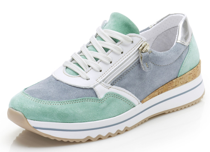 - Sneaker mit weißen Besätzen, in Größe 037 bis 042, in Farbe MINT-JEANS Ansicht 1
