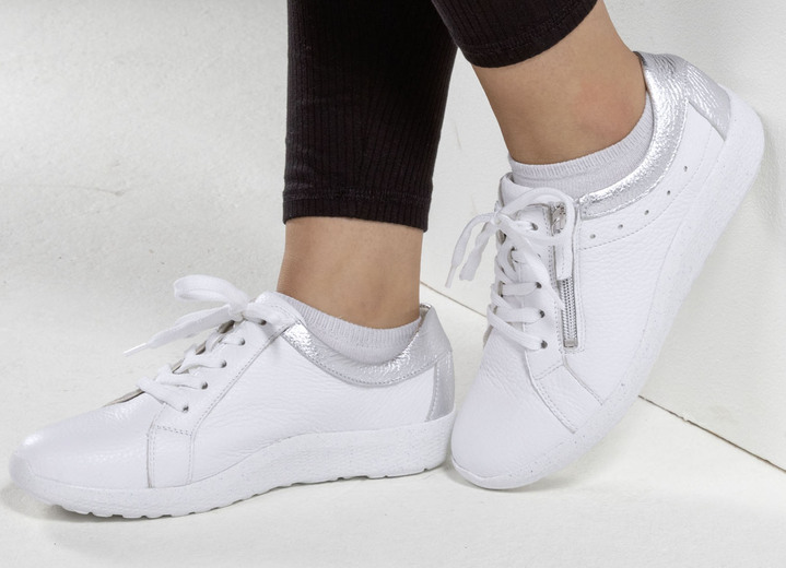 Slipper & Schnürschuhe - Waldläufer, bequeme Damen-Schnürschuhe, Weite K, mit herausnehmbarem Fußbett Ansicht 6 Slipper & Schnürschuhe - Waldläufer, bequeme Damen-Schnürschuhe, Weite K, mit herausnehmbarem Fußbett, in Größe 3 1/2 bis 8, in Farbe ROT Ansicht 6