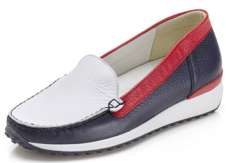 Waldläufer, klassische Damen-Slipper, Weite H, mit herausnehmbarem Fußbett